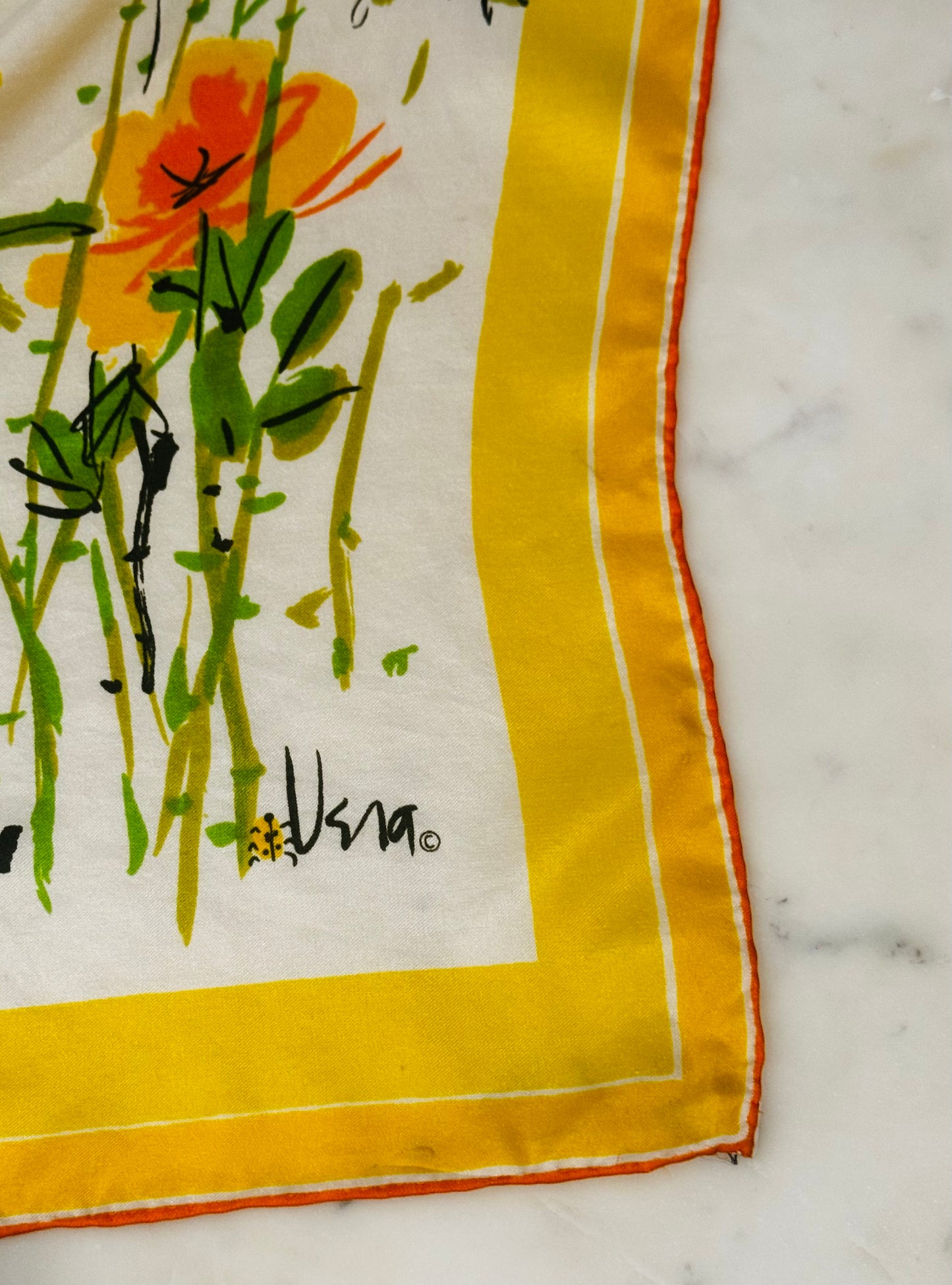 Vintage 1960s Vera Neumann Silk Scarf