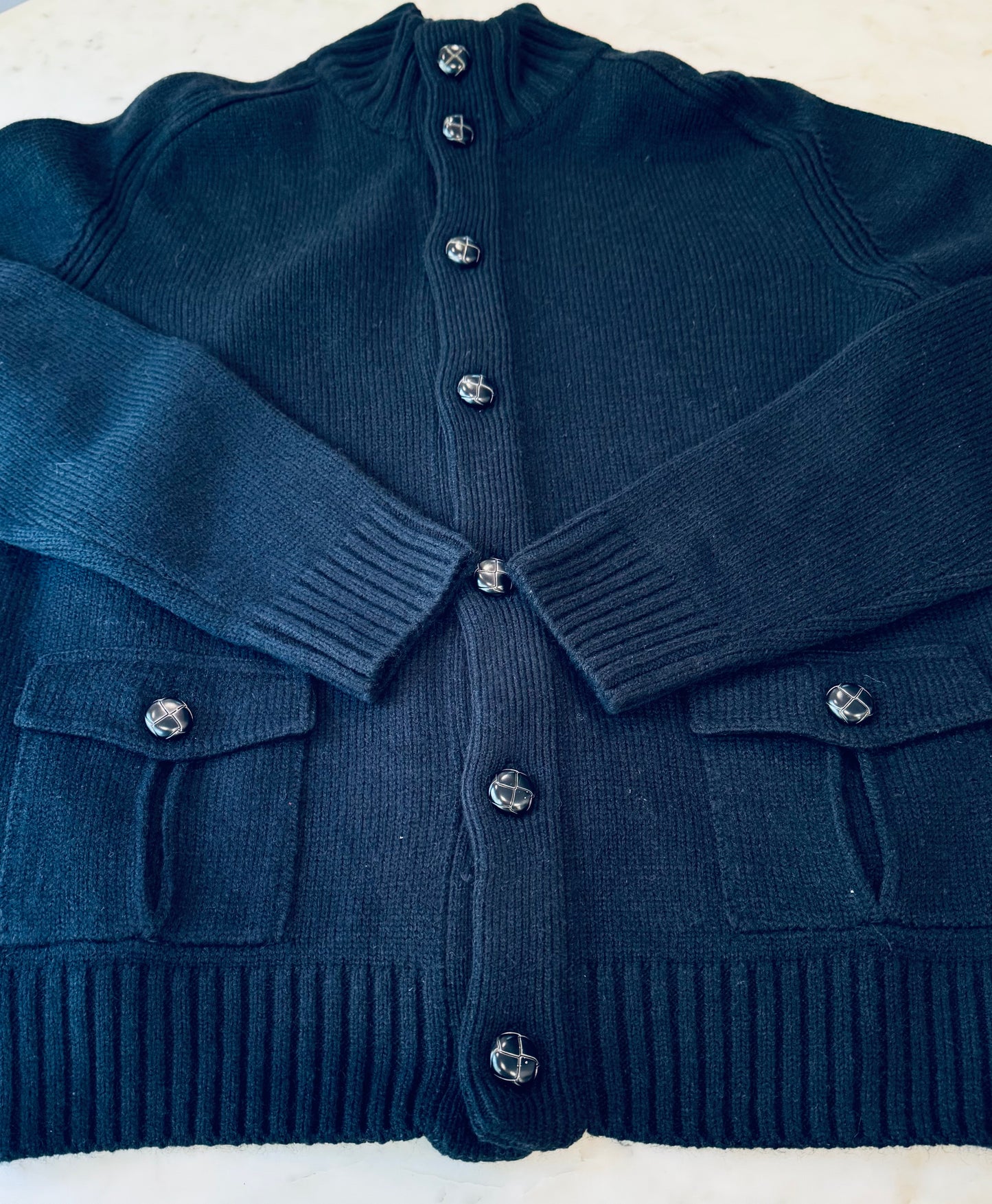 Vintage Ben Sherman Black Cardigan Sweater