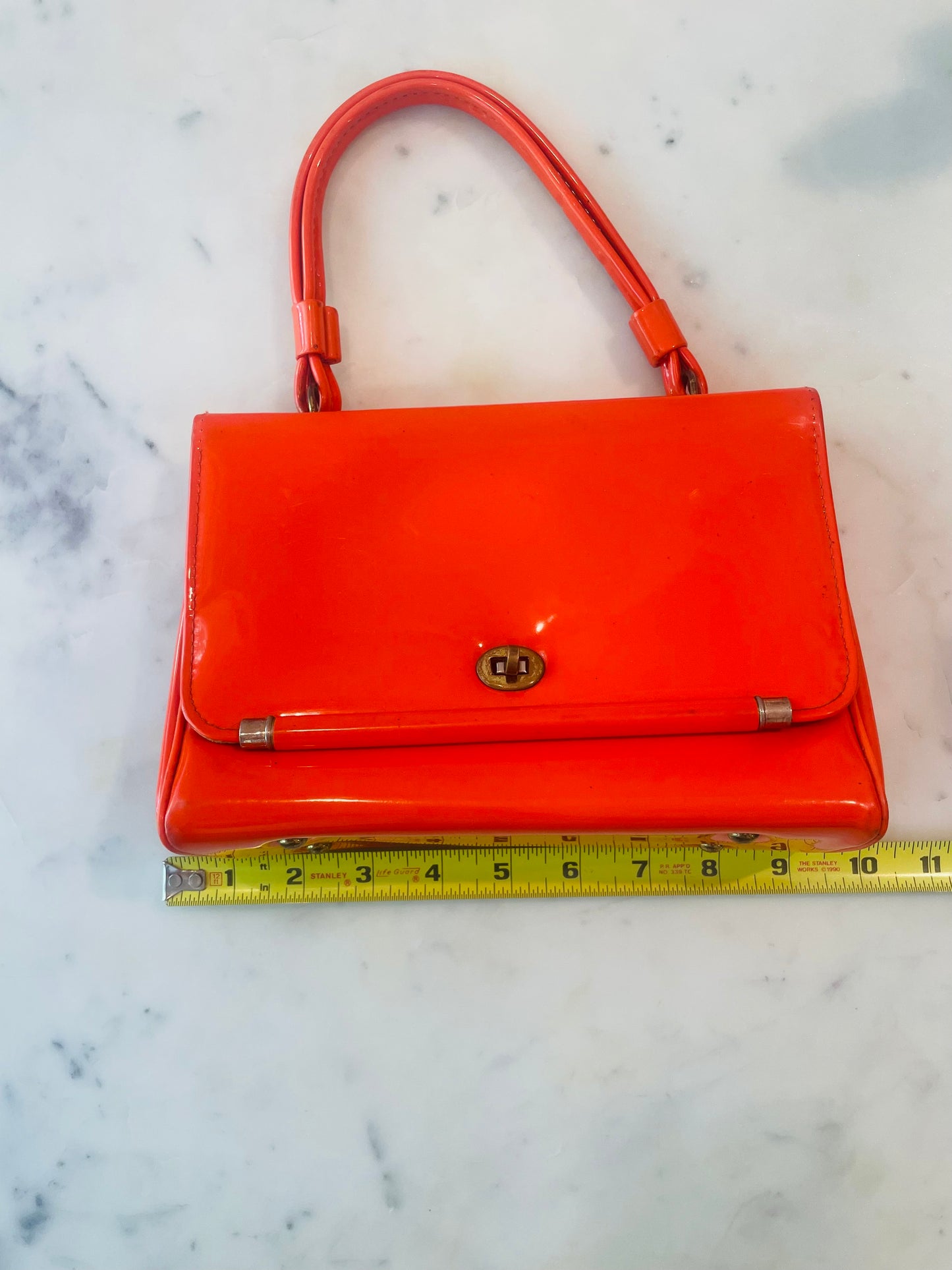 Vintage 1970's Patent Leather Handbag