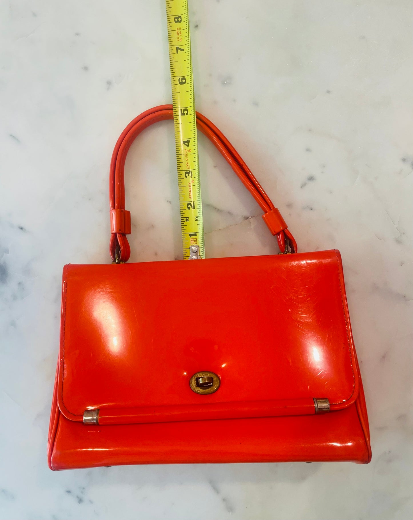 Vintage 1970's Patent Leather Handbag