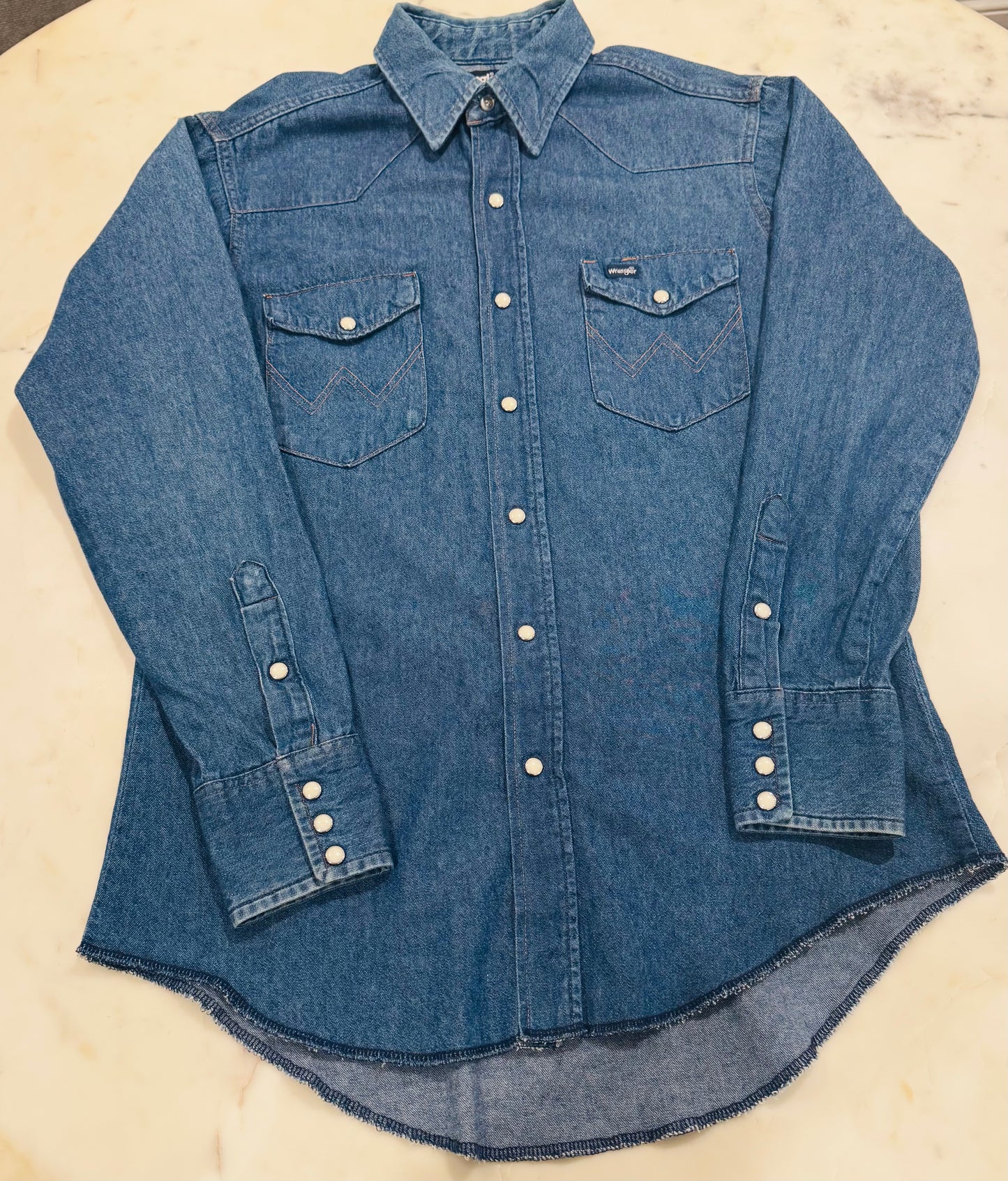 Vintage Wrangler Western Shirt Denim Shirt