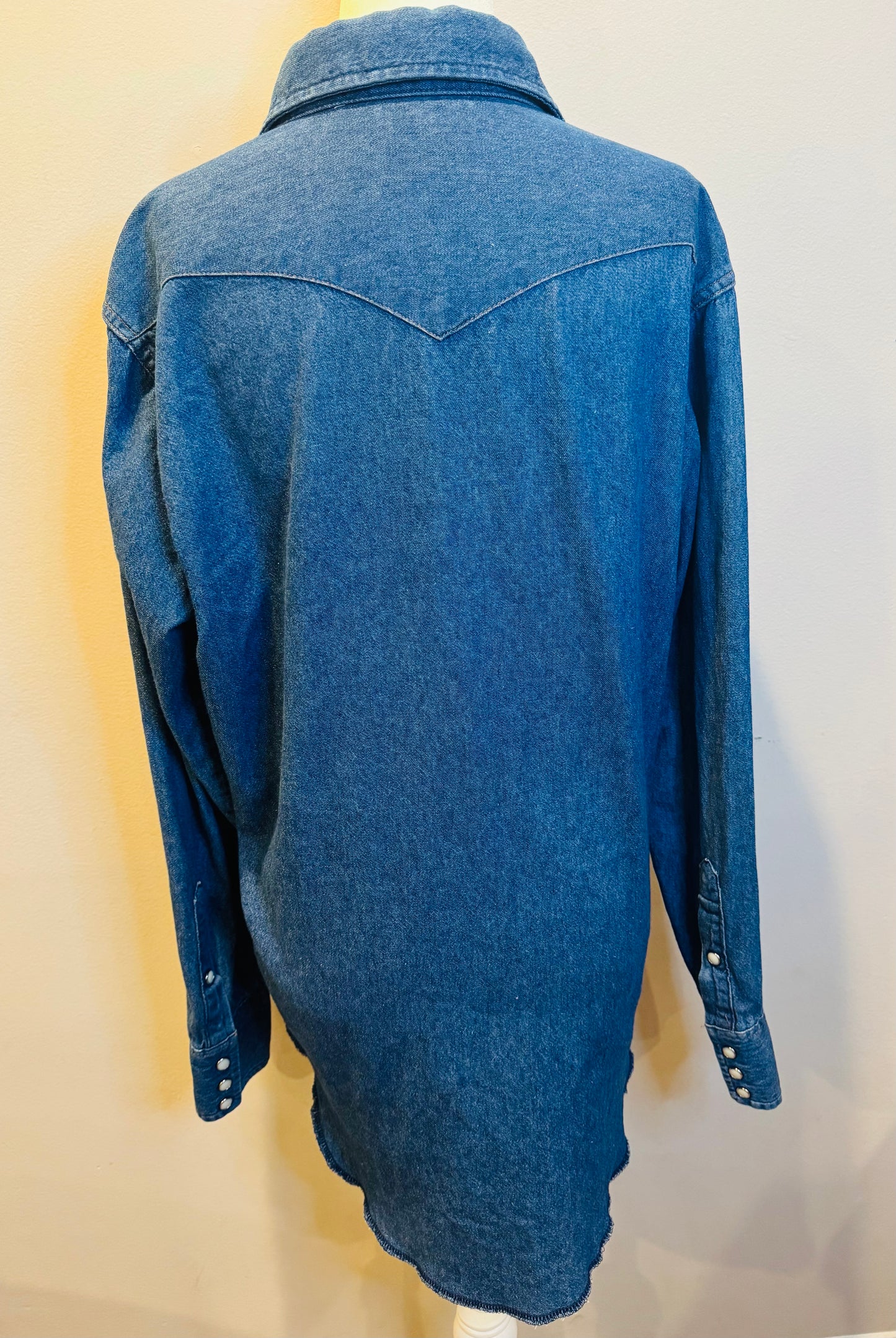 Vintage Wrangler Western Shirt Denim Shirt