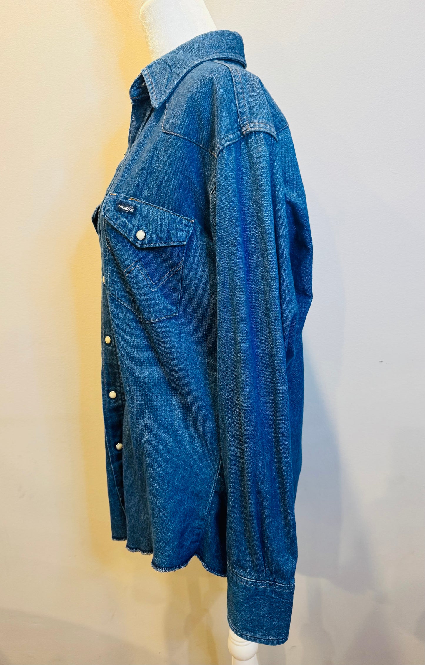 Vintage Wrangler Western Shirt Denim Shirt
