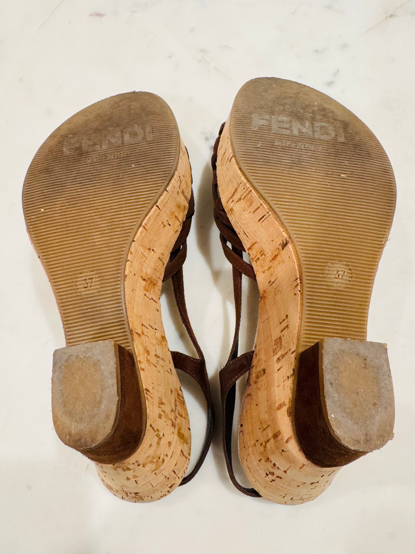 Fendi Vintage Slingback Sandals