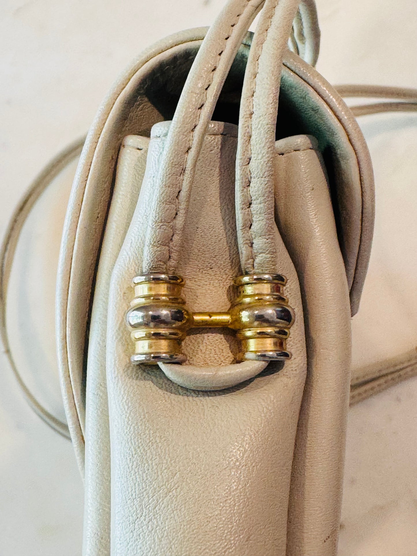 Vintage 80's I.MAGNIN Leather Crossbody Bag