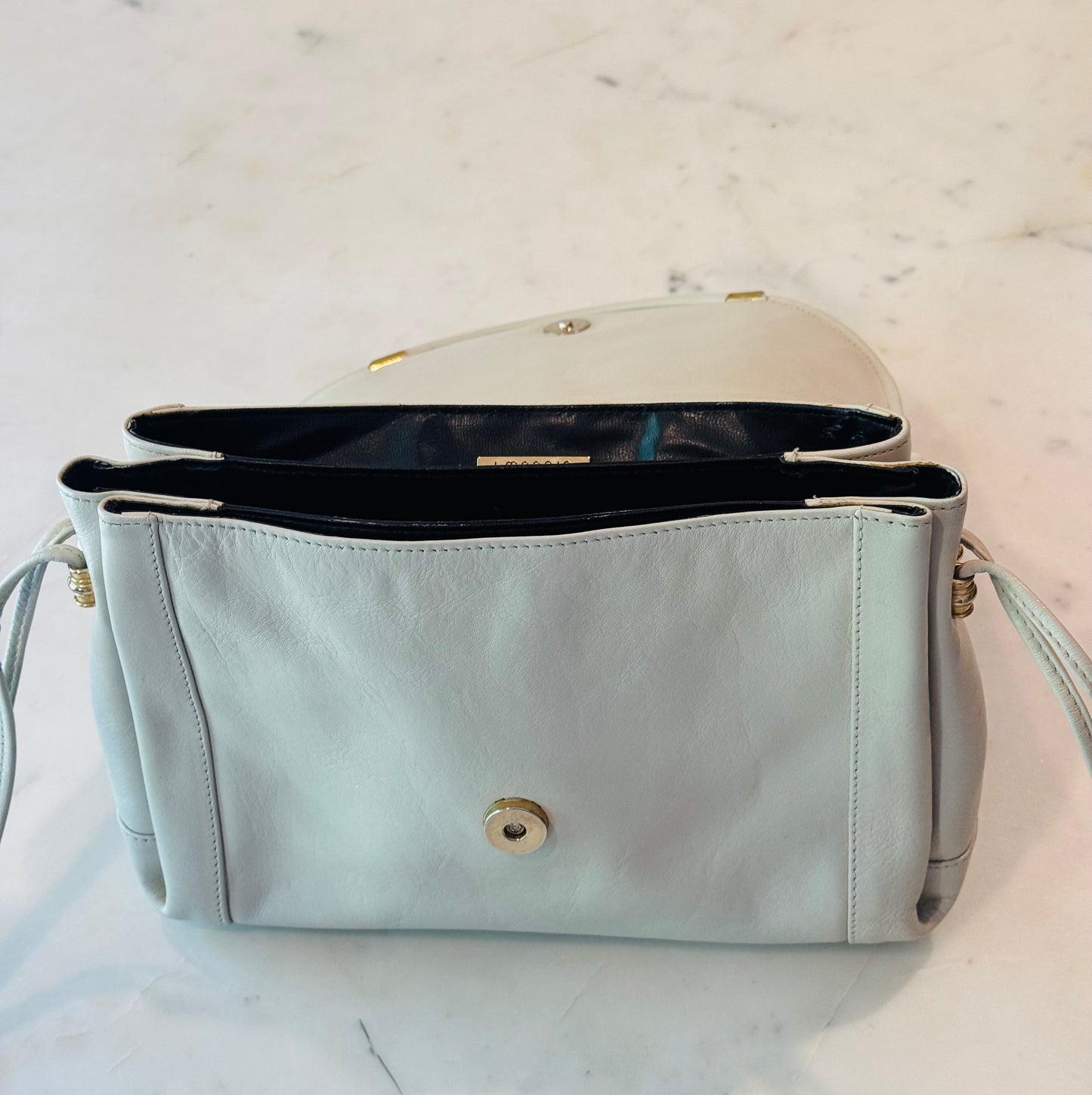 Vintage 80's I.MAGNIN Leather Crossbody Bag
