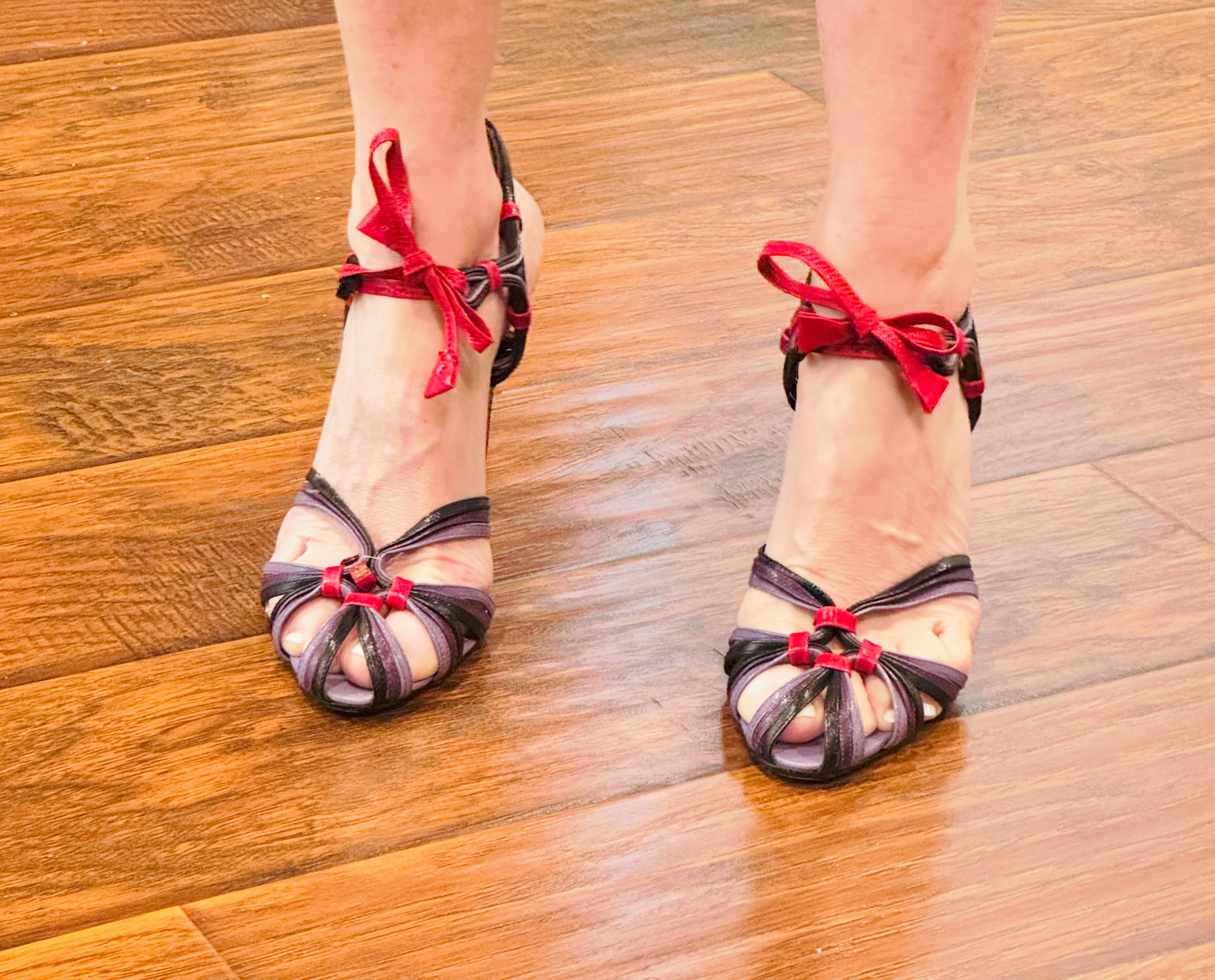 Yves Saint Laurent Rive Gauche Ankle Strap Shoes.