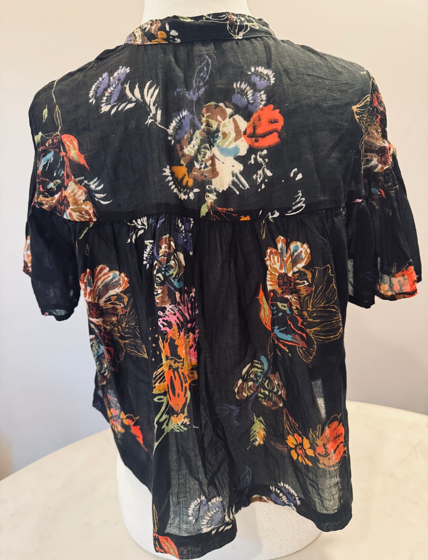 Free People Sweet Escape Cropped Cotton Blouse