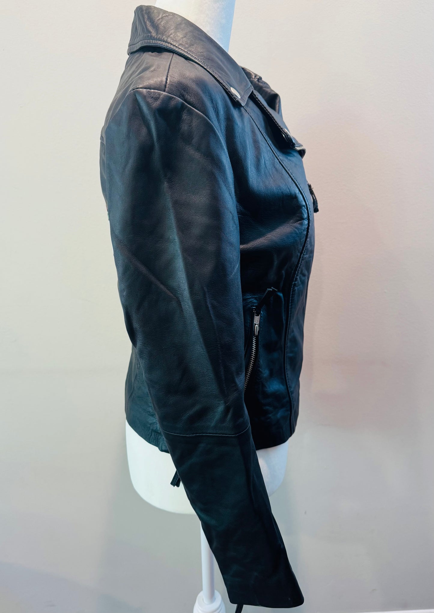 Vintage Leather Motorcycle Jacket