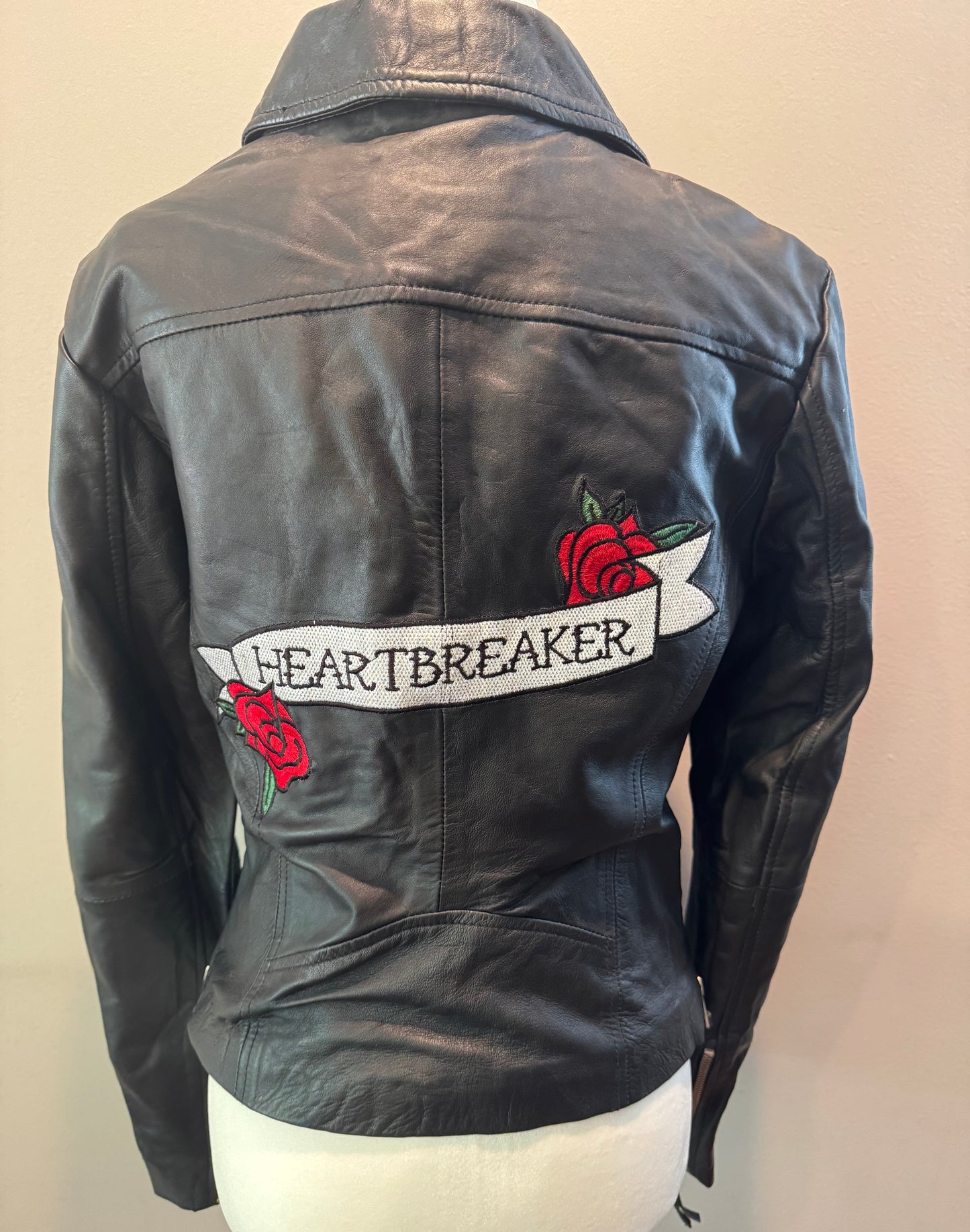 Vintage Leather Motorcycle Jacket