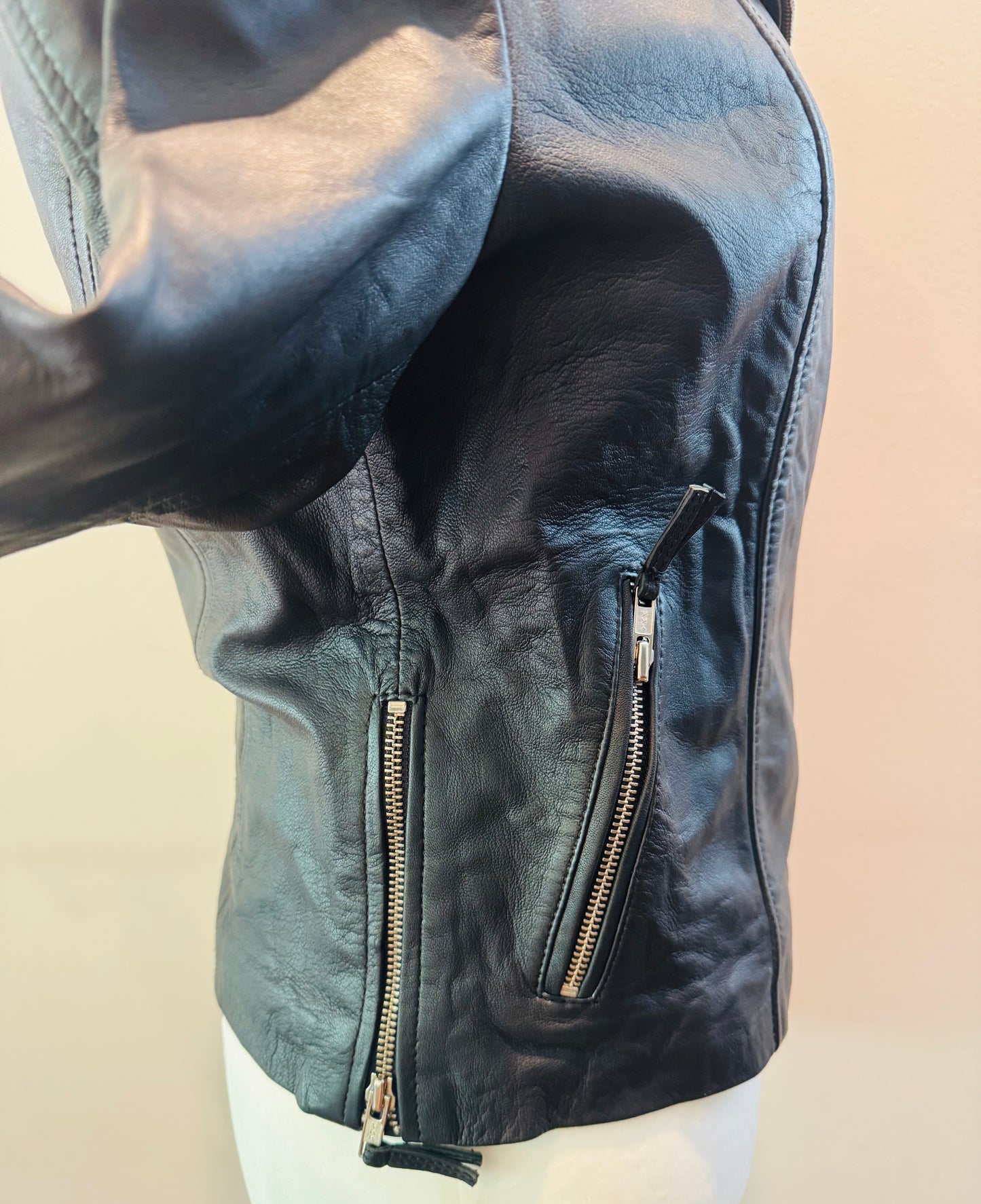 Vintage Leather Motorcycle Jacket