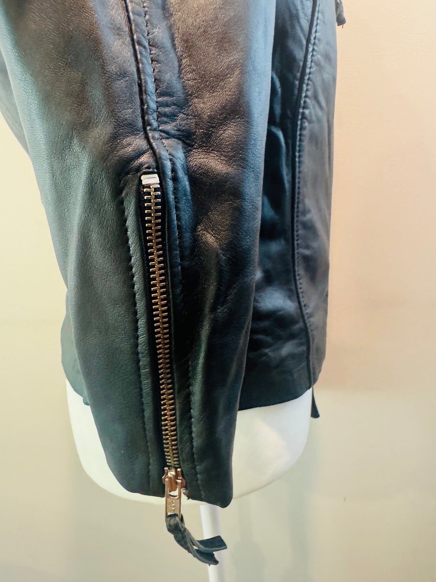 Vintage Leather Motorcycle Jacket
