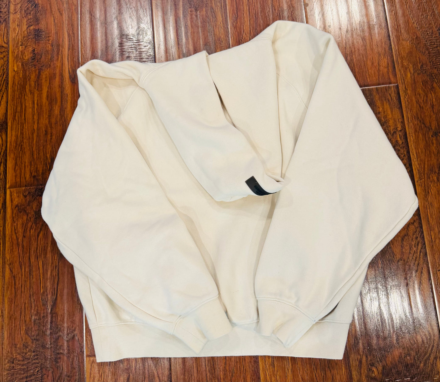 Essentials-Fear of God Hoodie in Eggshell