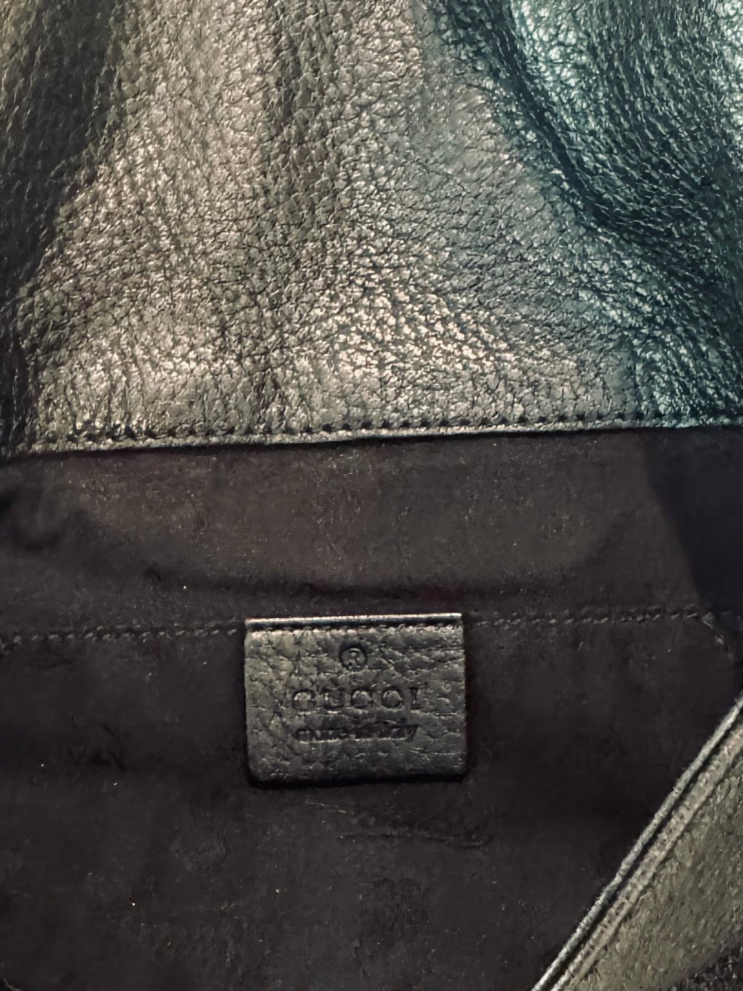 Gucci Vintage Croisette Black Evening Purse