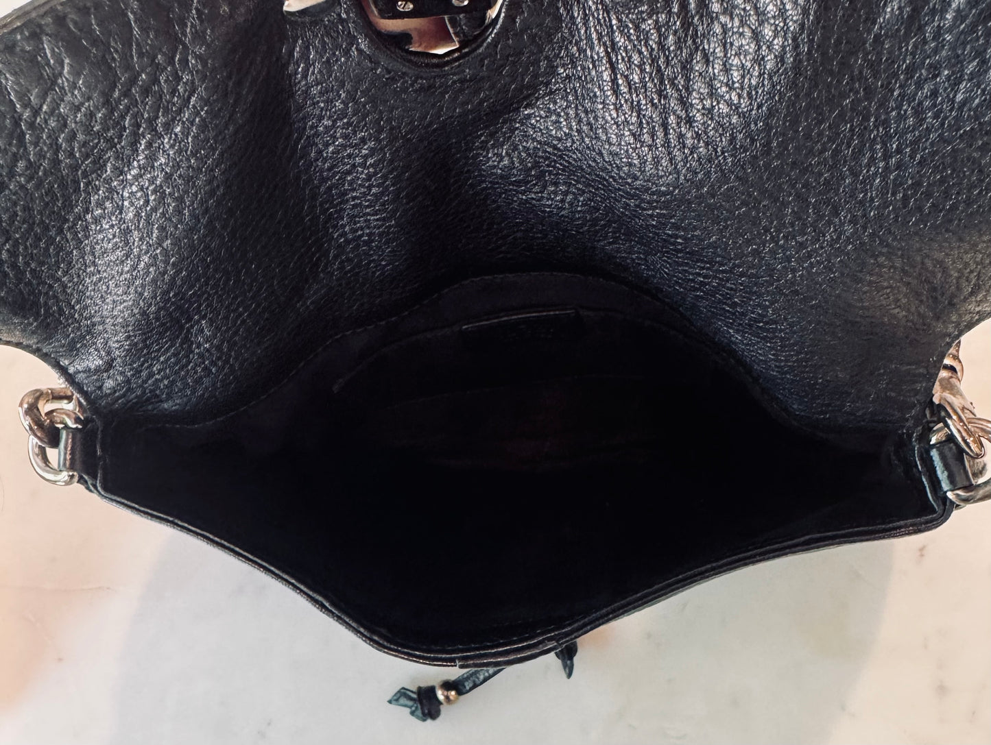 Gucci Vintage Croisette Black Evening Purse