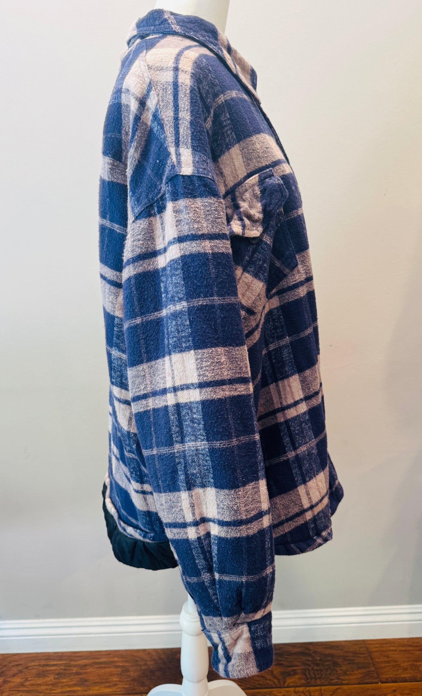 Vintage Plaid Shacket Jacket