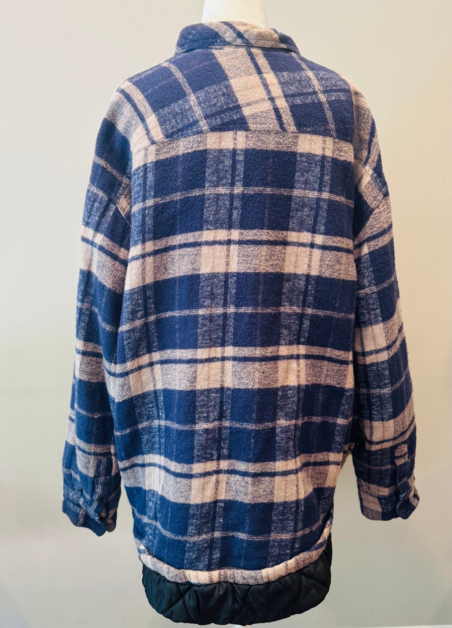 Vintage Plaid Shacket Jacket