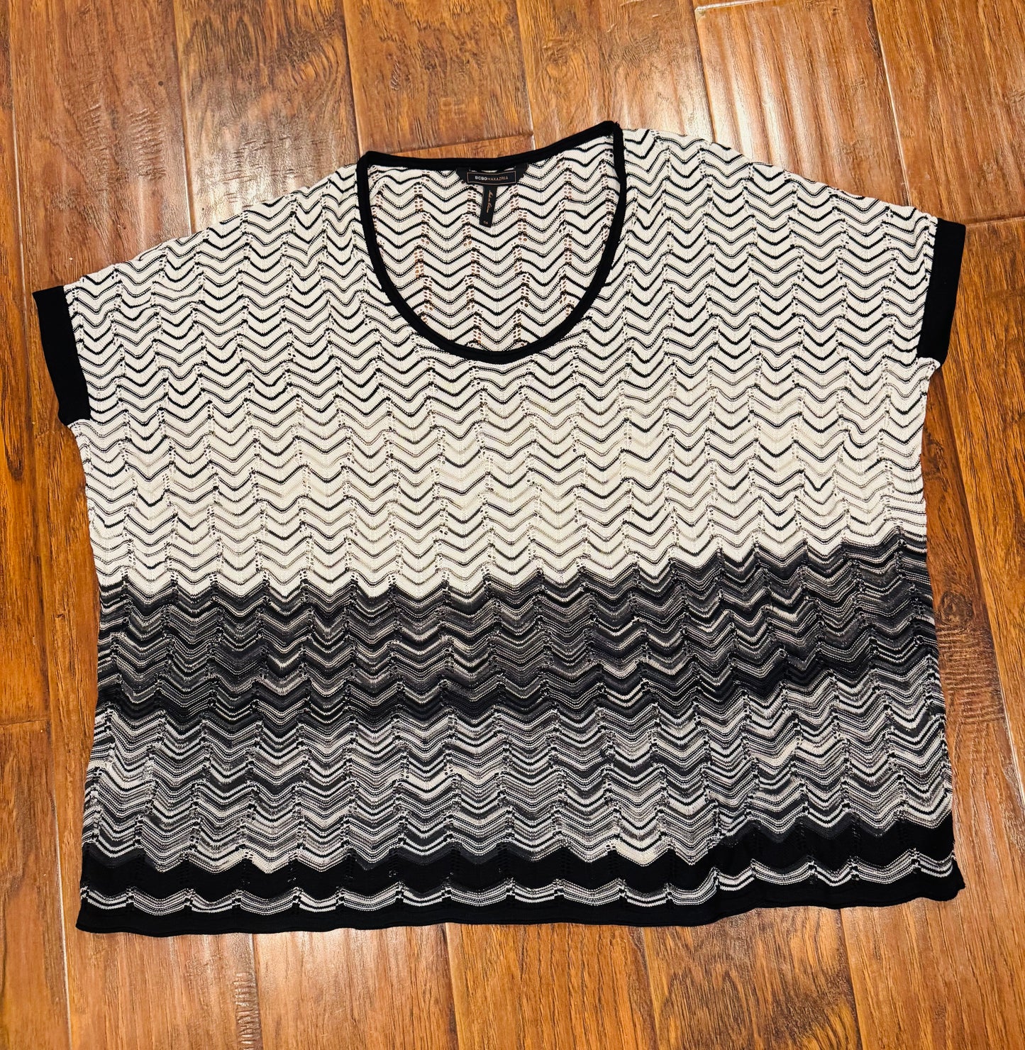 Vintage BCBG MaxAzria Chevron Tunic Sweater