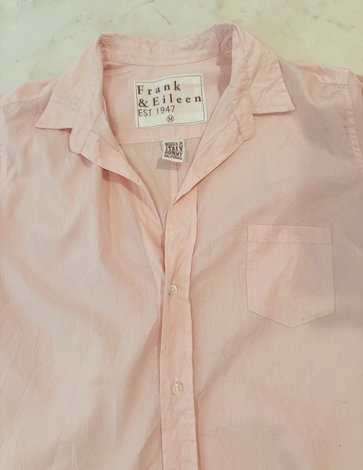 Vintage Frank & Eileen Light Pink Cotton Shirt