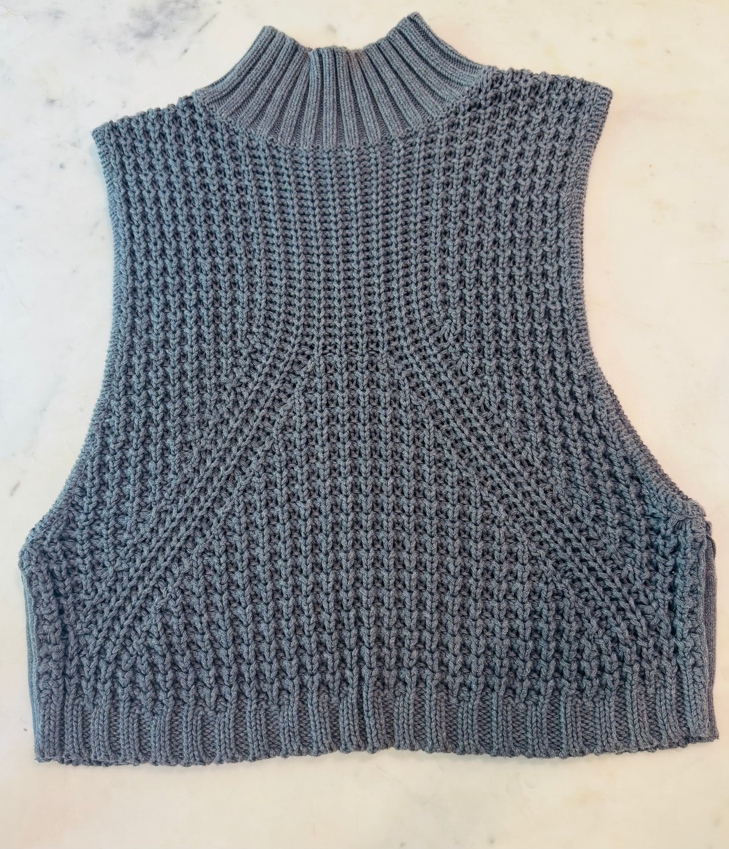 Cotton by Autumn Cashmere Mock Neck Sweater Vest