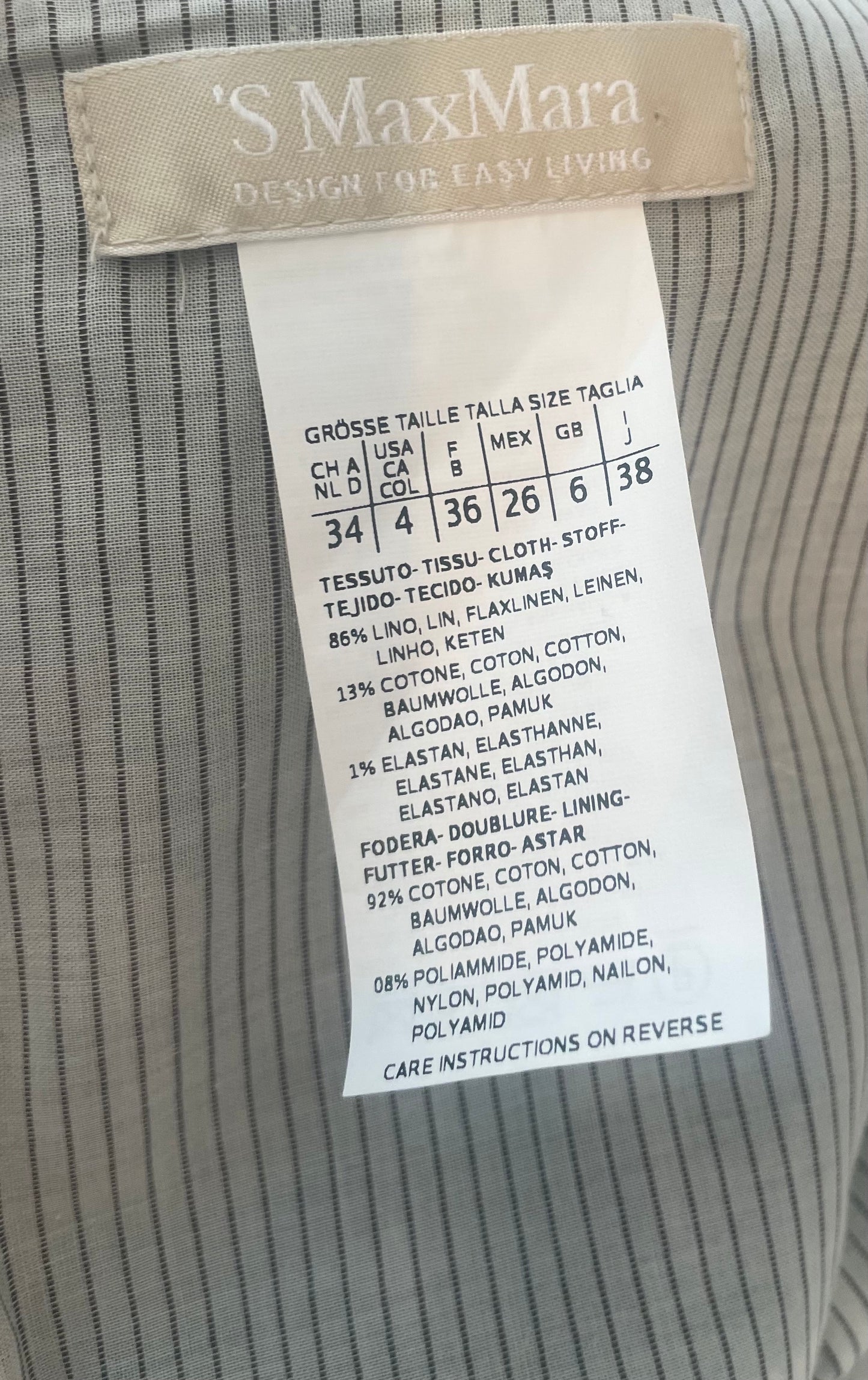 Vintage Max Mara Linen Dress