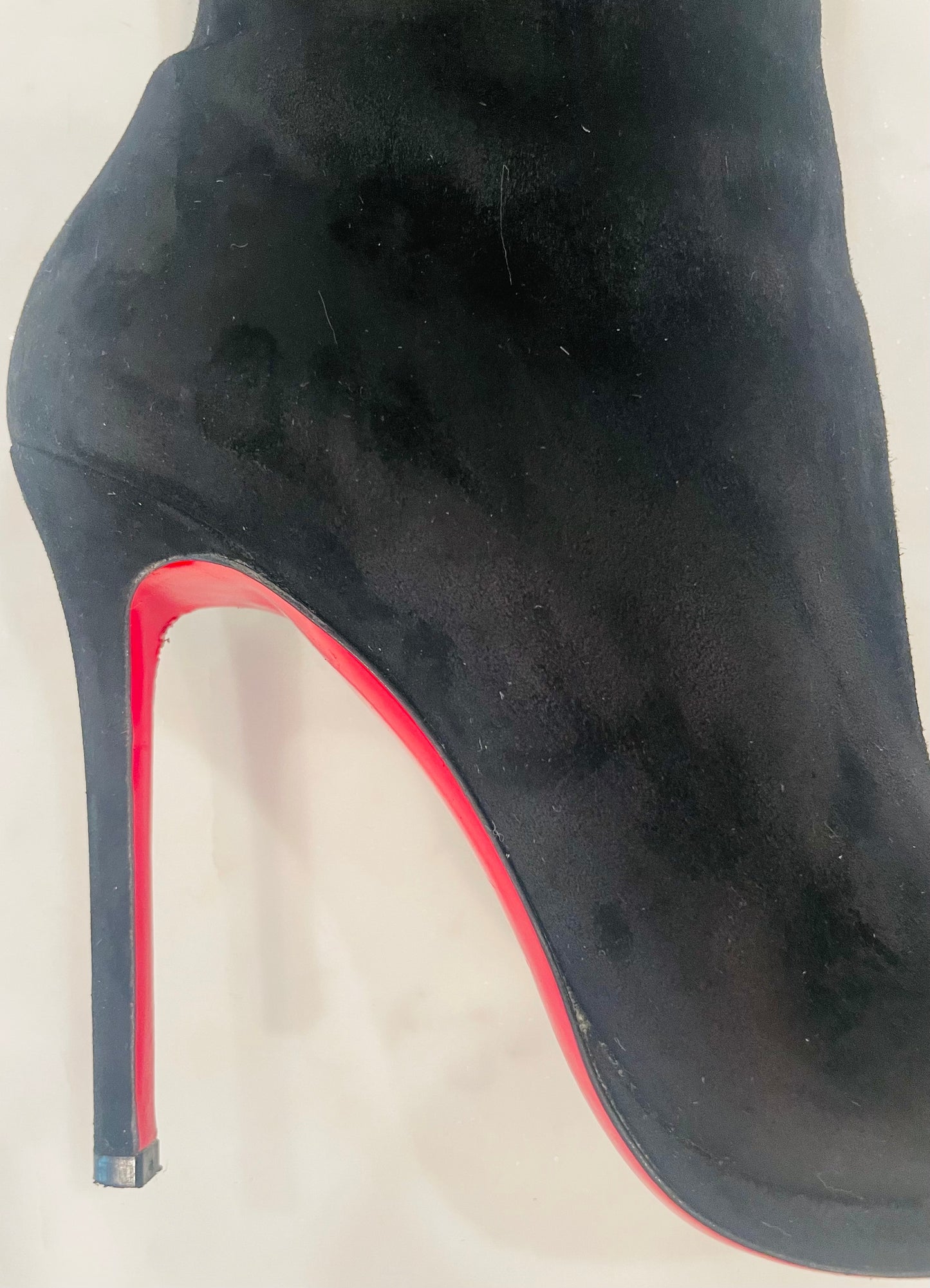 Christian Louboutin Botalili 120 Black Suede Boots