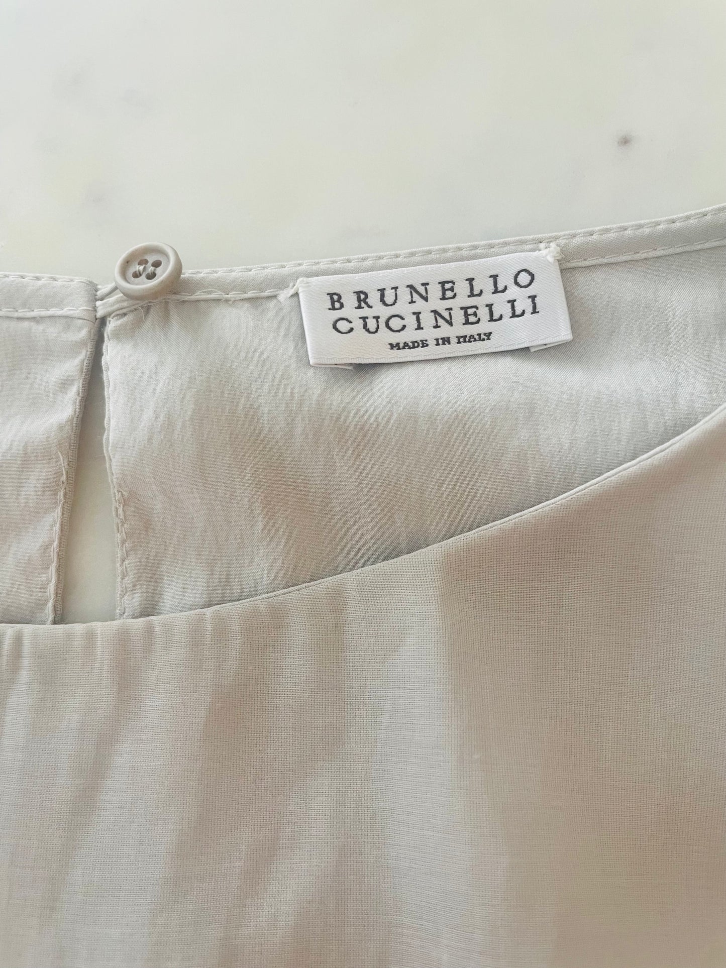 Vintage Brunello Cucinelli Butterfly Hem Organza Dress
