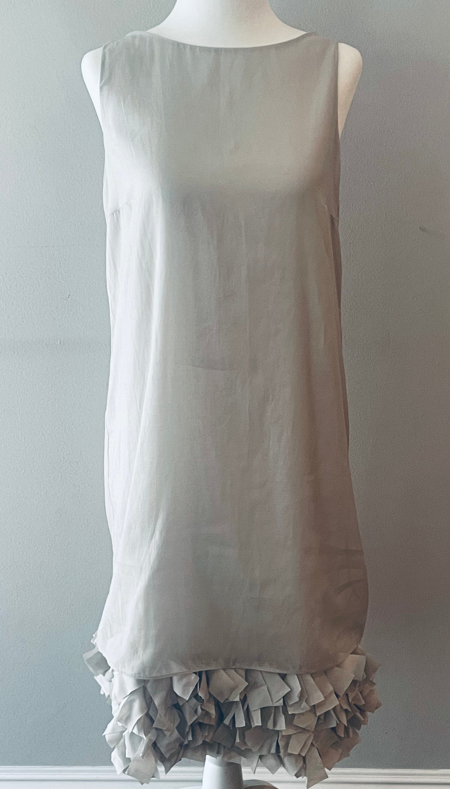 Vintage Brunello Cucinelli Butterfly Hem Organza Dress