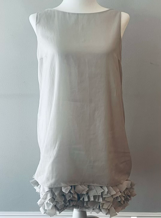 Vintage Brunello Cucinelli Butterfly Hem Organza Dress