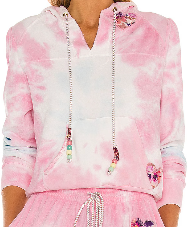 Love Shack Fancy Pink Tie-Dye Hoodie Terry Kirby Santinella Joggers Set