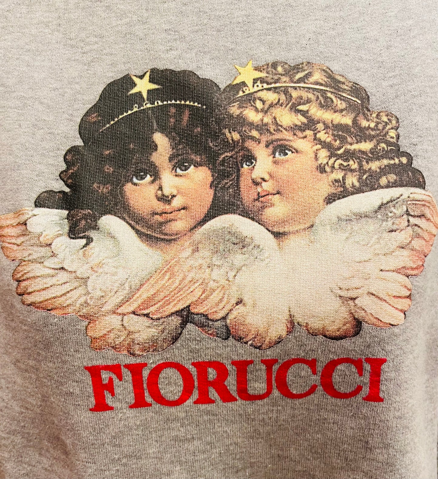 Vintage Y2K Fiorucci Angel Postcard Graphic Sweatshirt