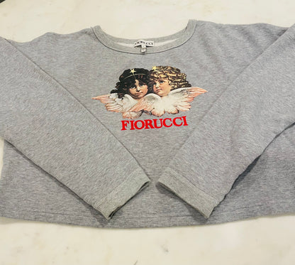 Vintage Y2K Fiorucci Angel Postcard Graphic Sweatshirt