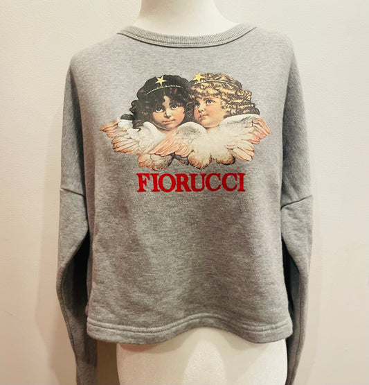 Vintage Y2K Fiorucci Angel Postcard Graphic Sweatshirt