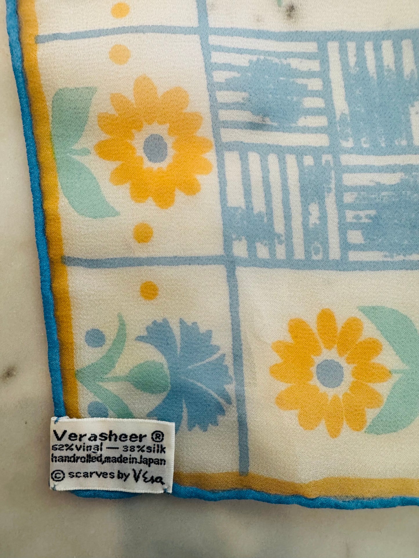Vintage 1960s Vera Neumann Verasheer Scarf