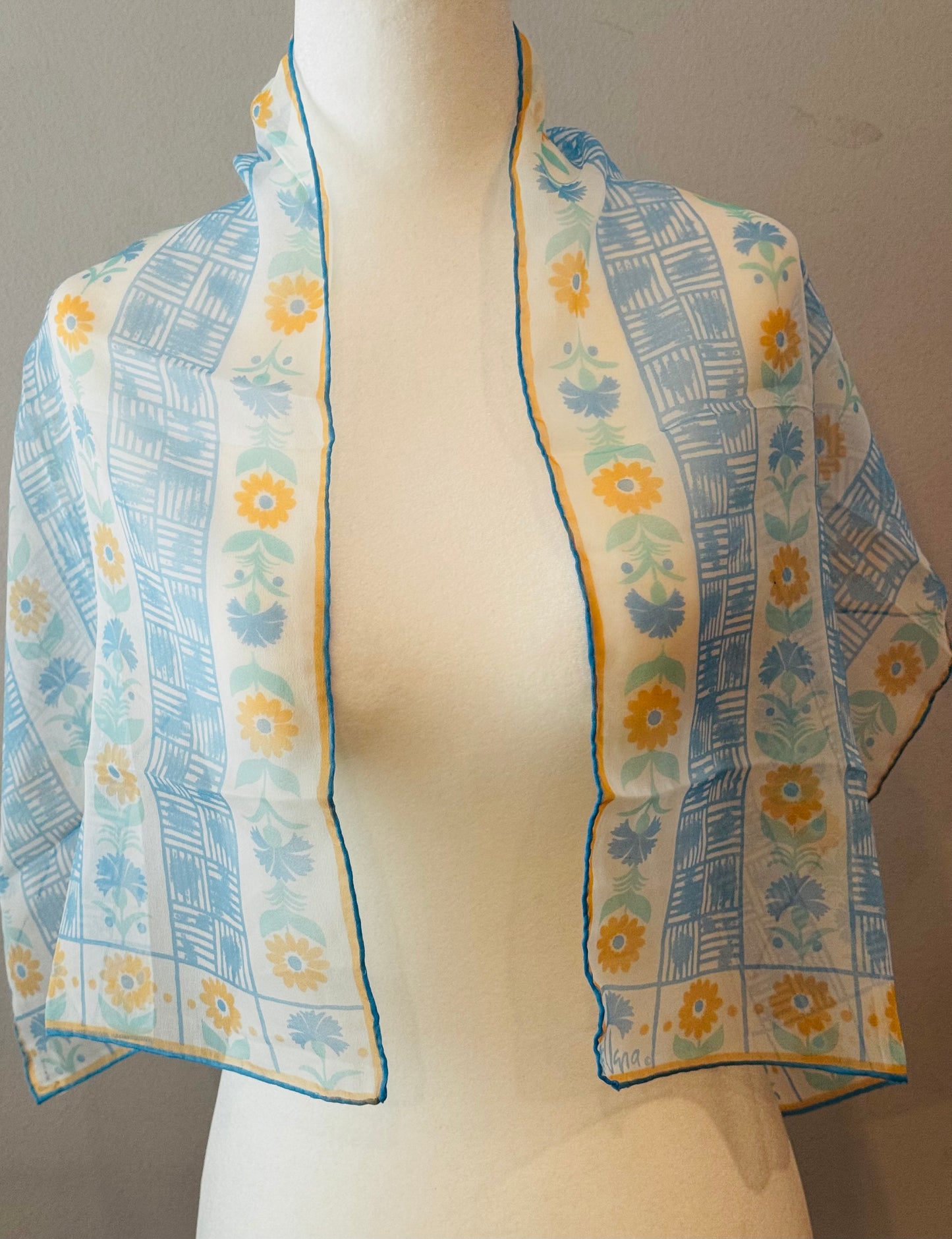 Vintage 1960s Vera Neumann Verasheer Scarf