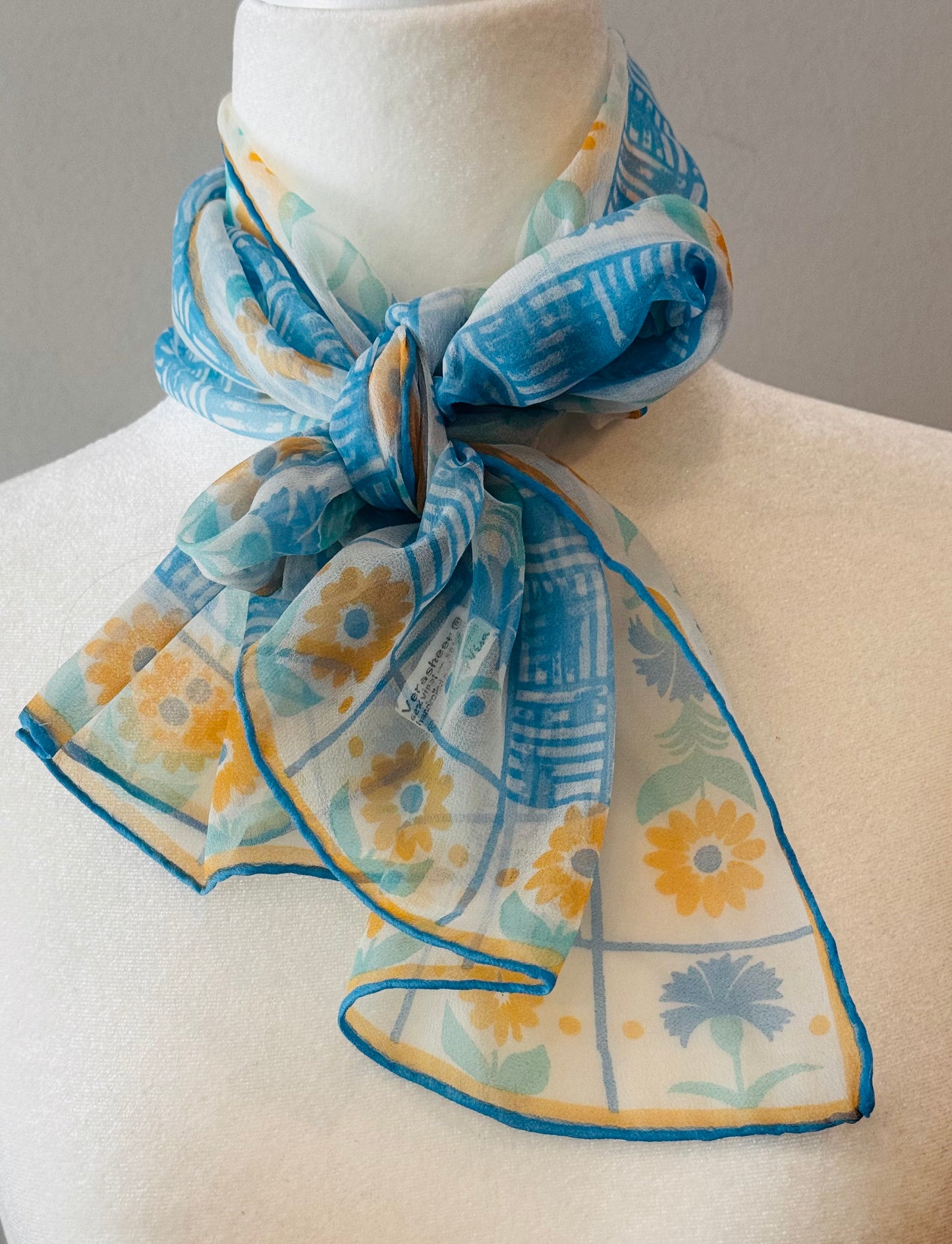Vintage 1960s Vera Neumann Verasheer Scarf