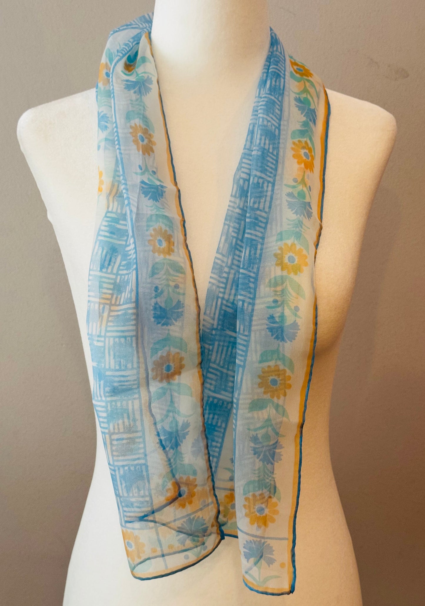 Vintage 1960s Vera Neumann Verasheer Scarf