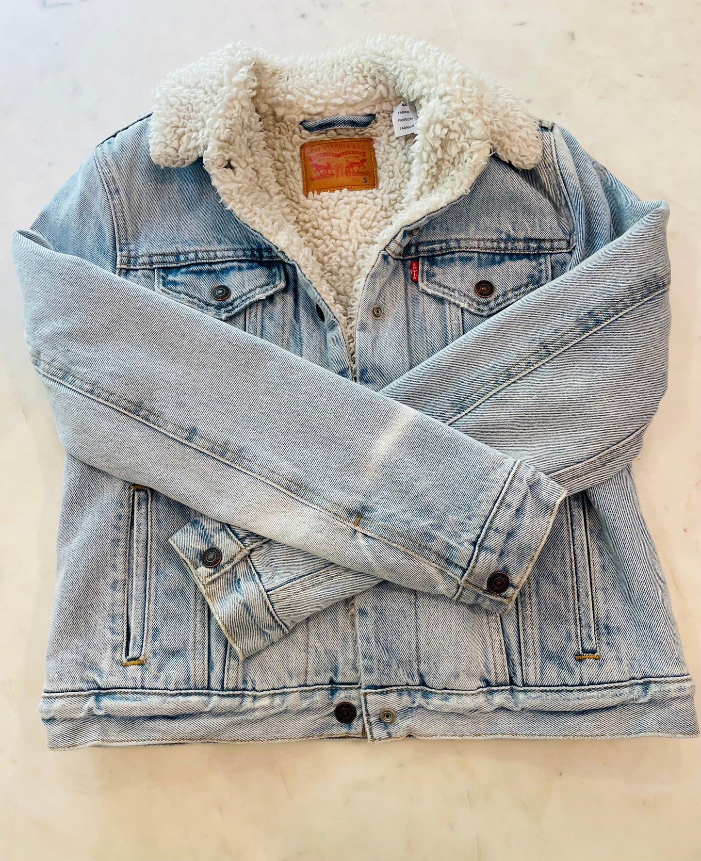 Levi's Vintage 90’s Sherpa Lined Denim Trucker Jacket