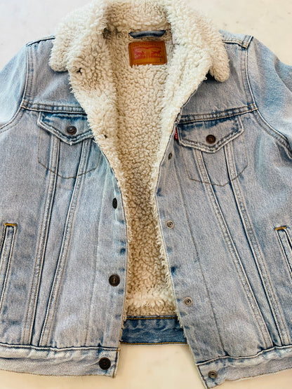 Levi's Vintage 90’s Sherpa Lined Denim Trucker Jacket