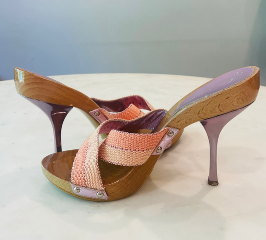 Vintage Guiseppe Zanotti Stiletto Mules Day Sandal