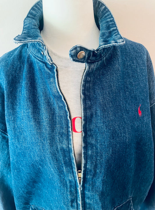 Vintage Polo by Ralph Lauren Denim Bomber Jacket