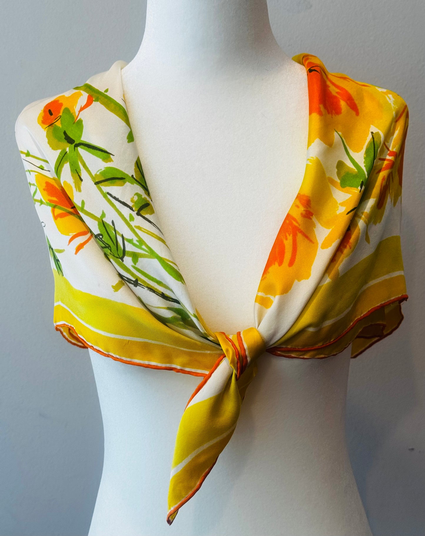 Vintage 1960s Vera Neumann Silk Scarf