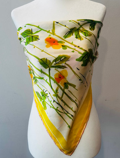 Vintage 1960s Vera Neumann Silk Scarf