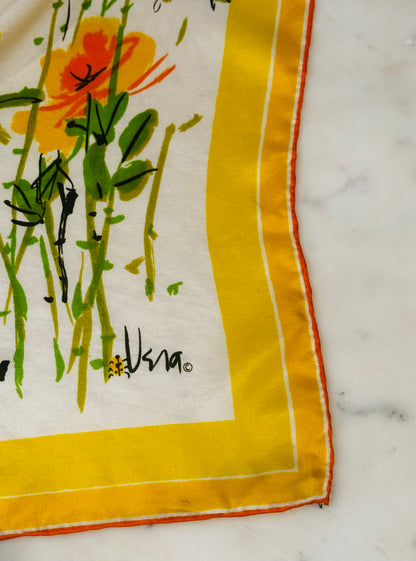 Vintage 1960s Vera Neumann Silk Scarf