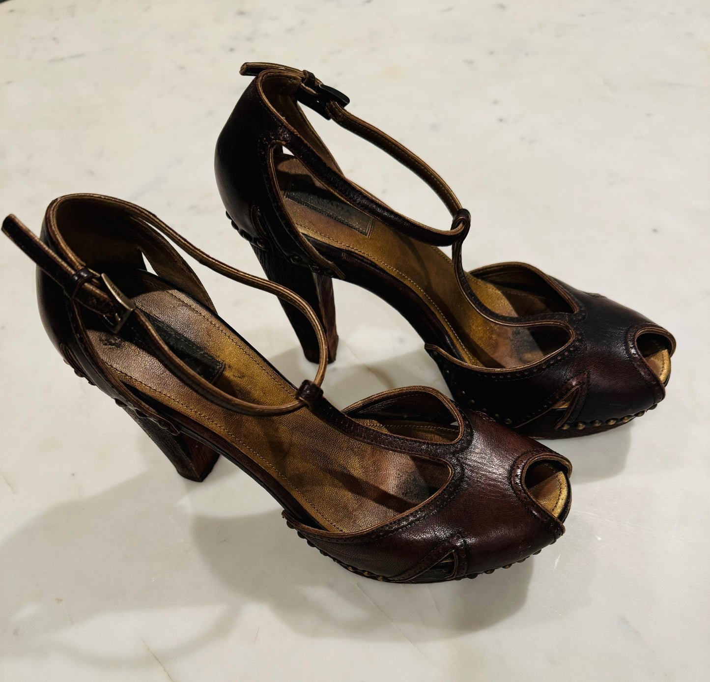 Vintage Prada Platform Heels