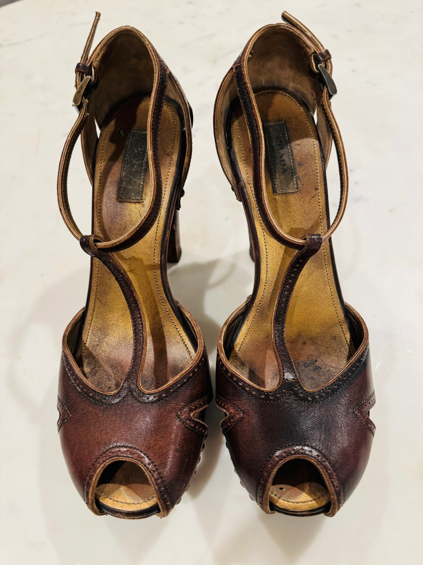 Vintage Prada Platform Heels