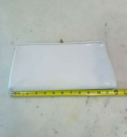 Vintage 1950's White Patent Leather Clutch