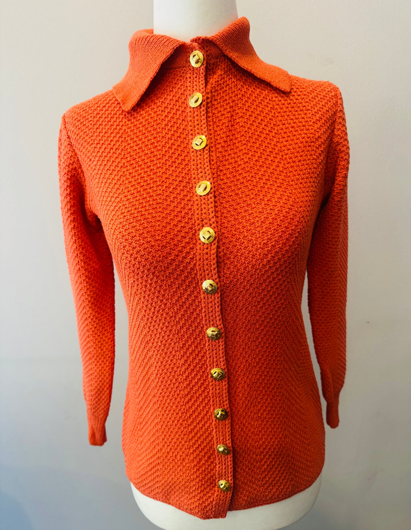 Vintage 70s St John Lillie Rubin Knit Cardigan