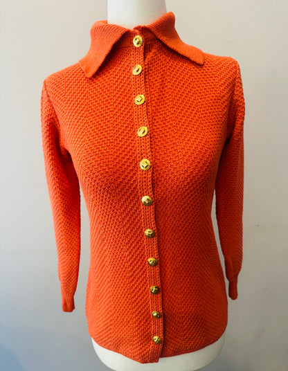 Vintage 70s St John Lillie Rubin Knit Cardigan