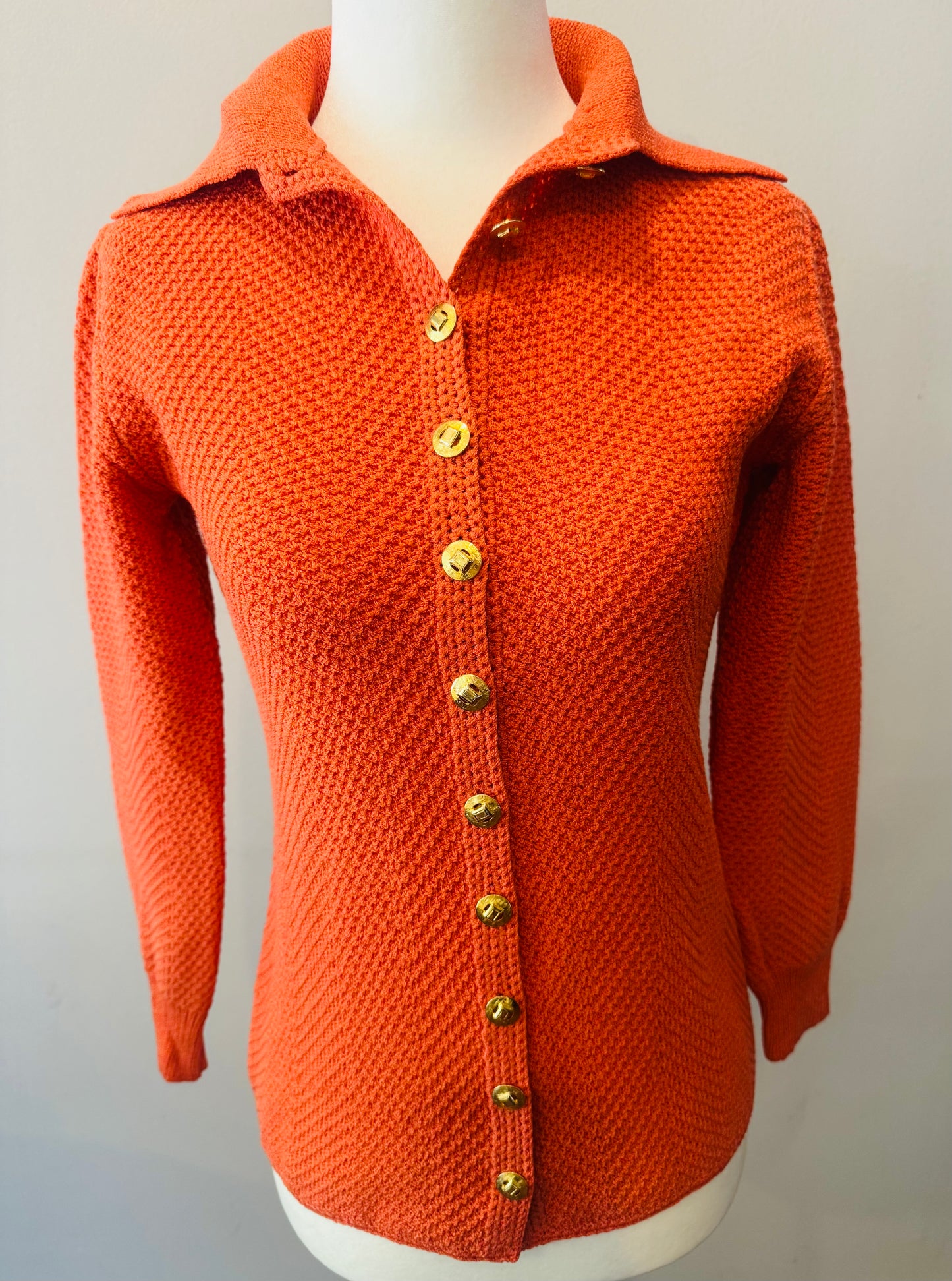 Vintage 70s St John Lillie Rubin Knit Cardigan